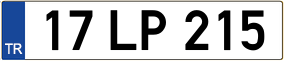 Trailer License Plate